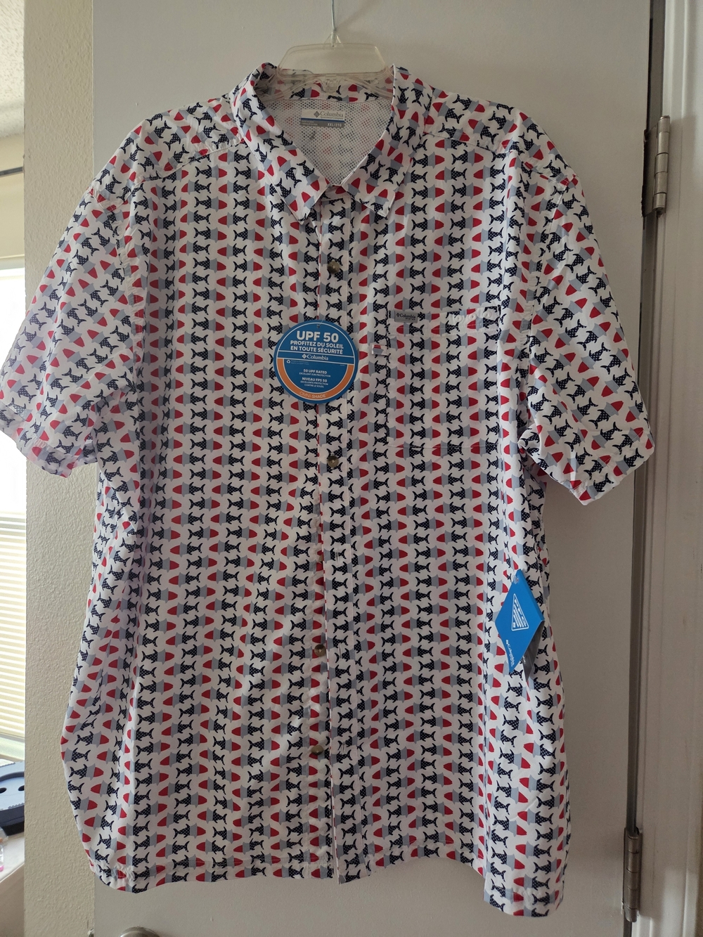 Columbia NWT Men's Short-Sleeve Button-Up Shirt 2x PFG